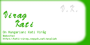 virag kati business card